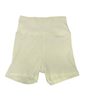Offline By Aerie ribbed Yellow Bike Shorts Women’s Sz L